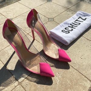 Schutz Cendi Vinyl & Leather Pump